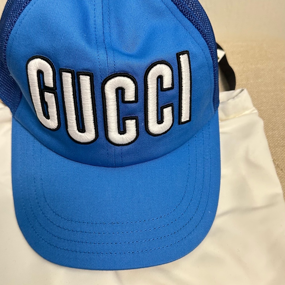 Gucci Blue Trucker Hat